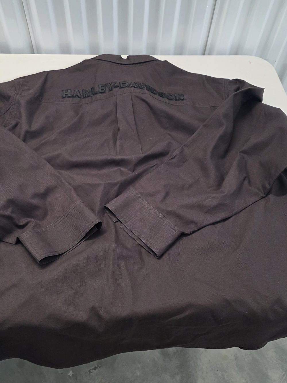 Harley Davidson Denim Button Down Shirt Men's Size 4XL - Picture 5 of 7